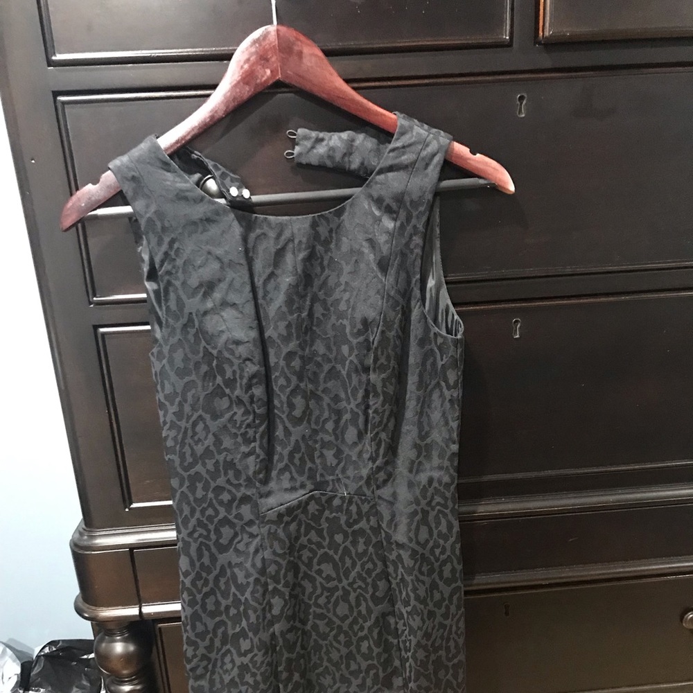 Black chafron dress